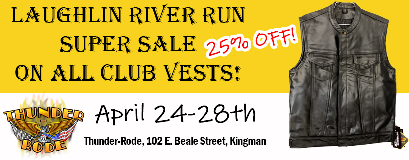 Laughlin River Run Motorcycle Accessories Sale at Thunder-Rode in Kingman, AZ