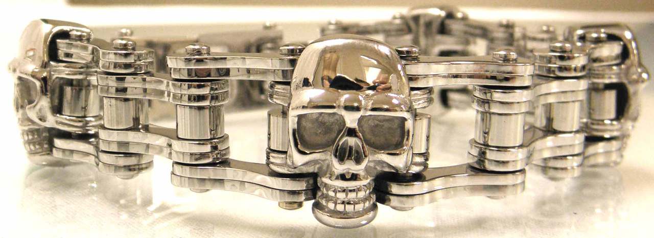 3/4 Silver with Skulls