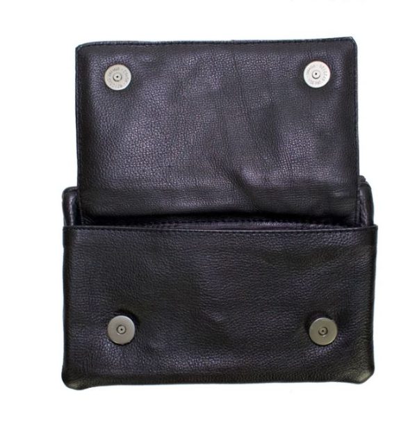 Leather Belt Bag with Heart and Studs inside Leather Belt Bag with Heart and Studs inside