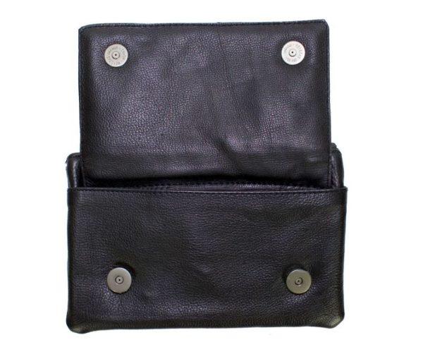 Studded Leather Belt Bag With Turquoise Wings Studded Leather Belt Bag With Turquoise Wings