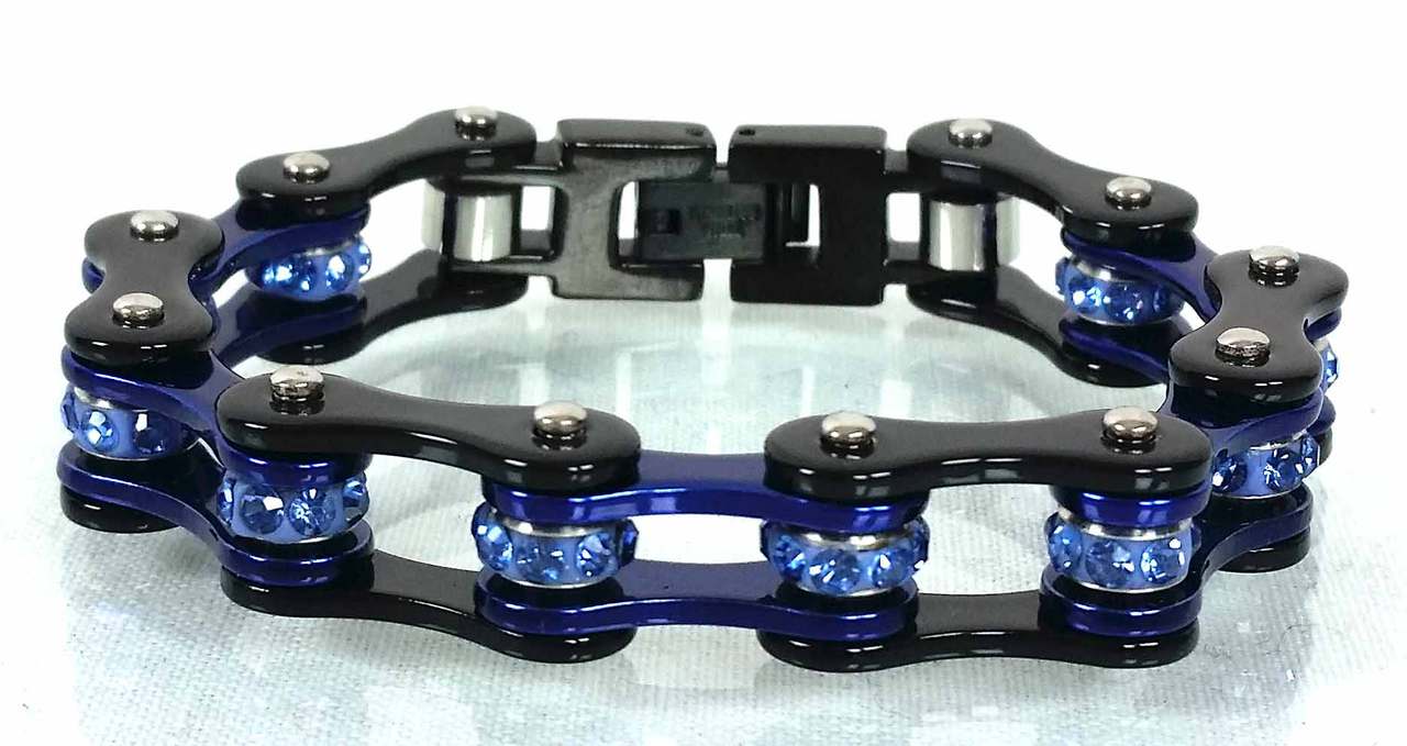 2 Tone Black/Candy Blue Bracelet