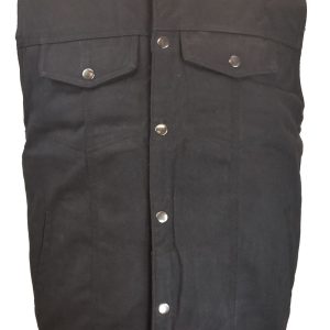 Black Denim Conceal Carry Vest