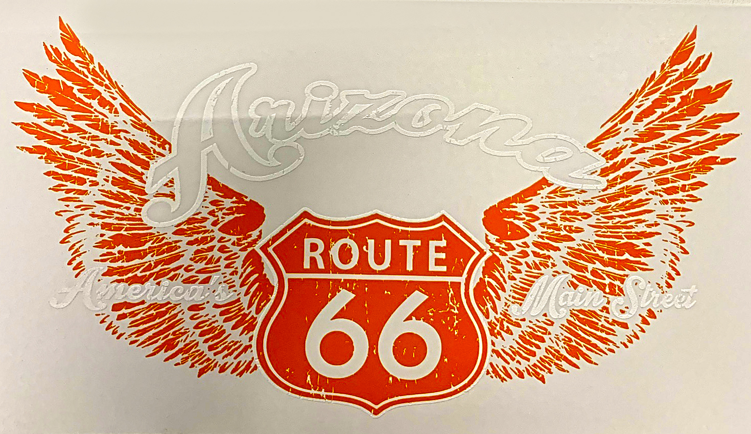Arizona Route 66 America's Main Street - Orange