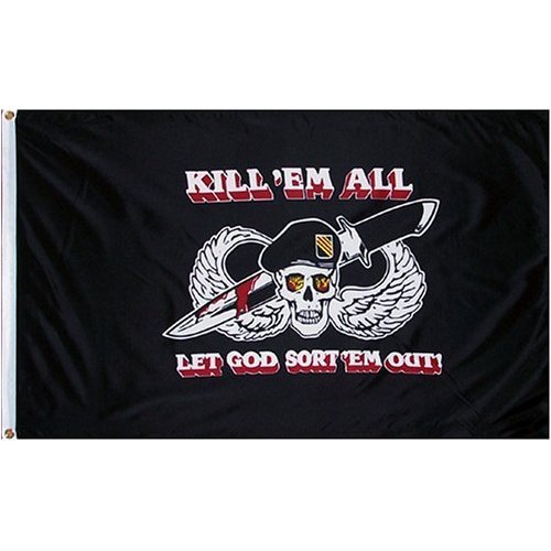 Kill Em All Let God Sort Em Out Flag - 3x5