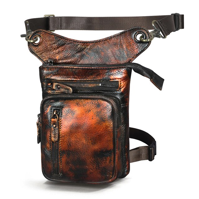 Leather Men's Waist Belt Pack model