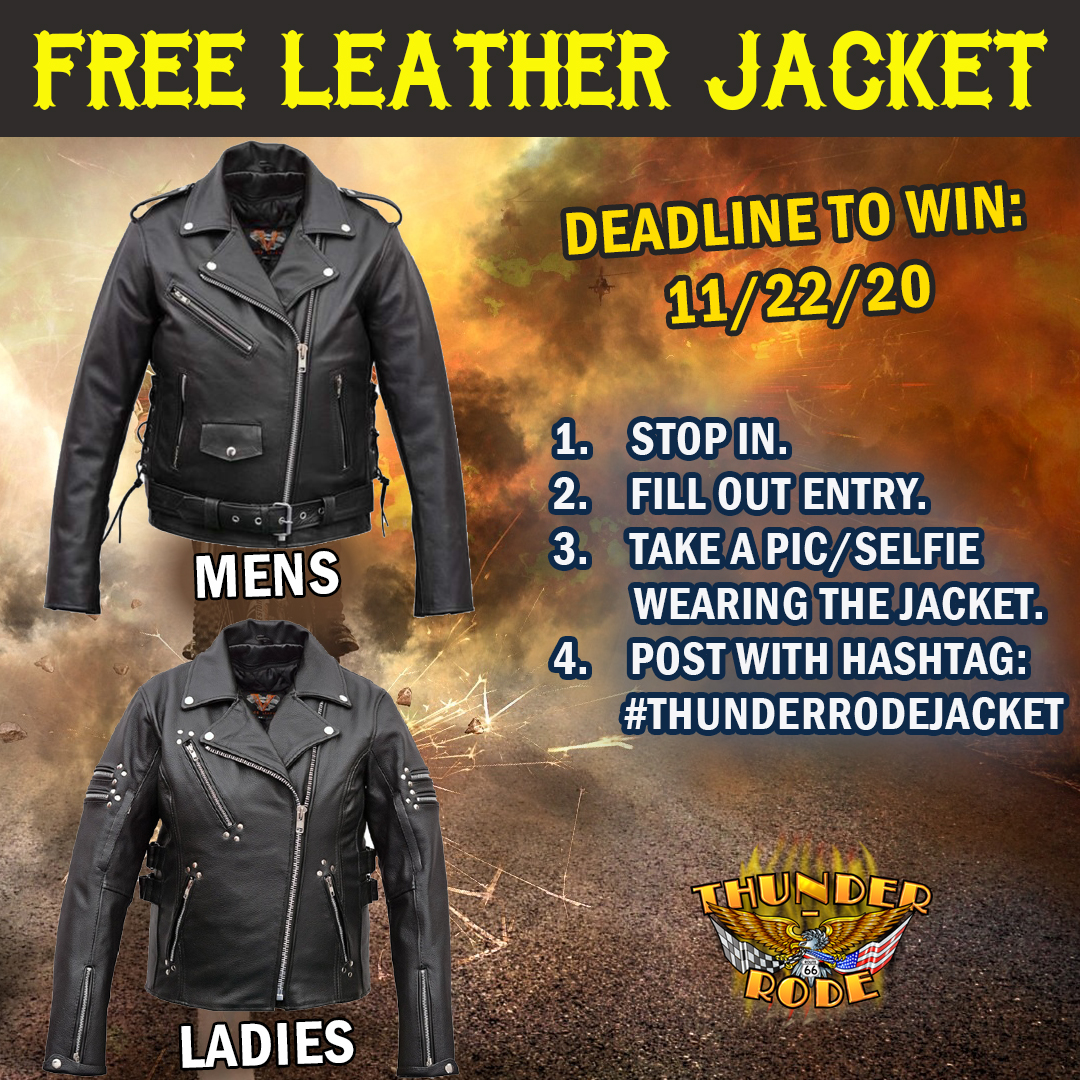 Win a leather jacket at Thunder-Rode in Kingman
